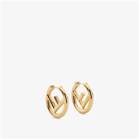 fendi earrings f|f is Fendi earrings gold.